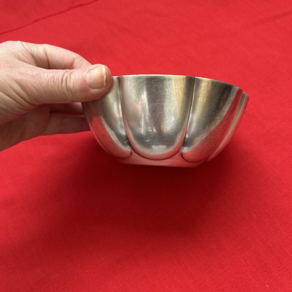 VTG GERO 90 Silverplated Lotus Flower Shaped Candy Dish Bowl Decor Small 5in